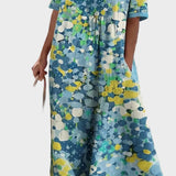 Elena | Vestido midi floral suelto y ligero