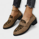 Amaryllis | Zapatos femeninos elegantes con estampado de leopardo