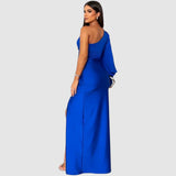Meda | Vestido maxi elegante de un hombro