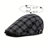 Diego|  Gorro vintage a Cuadros Ajustable