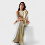 Cloe | Vestido maxi con nudo