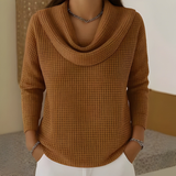 Amber | Jersey cálido con cuello vuelto elegante