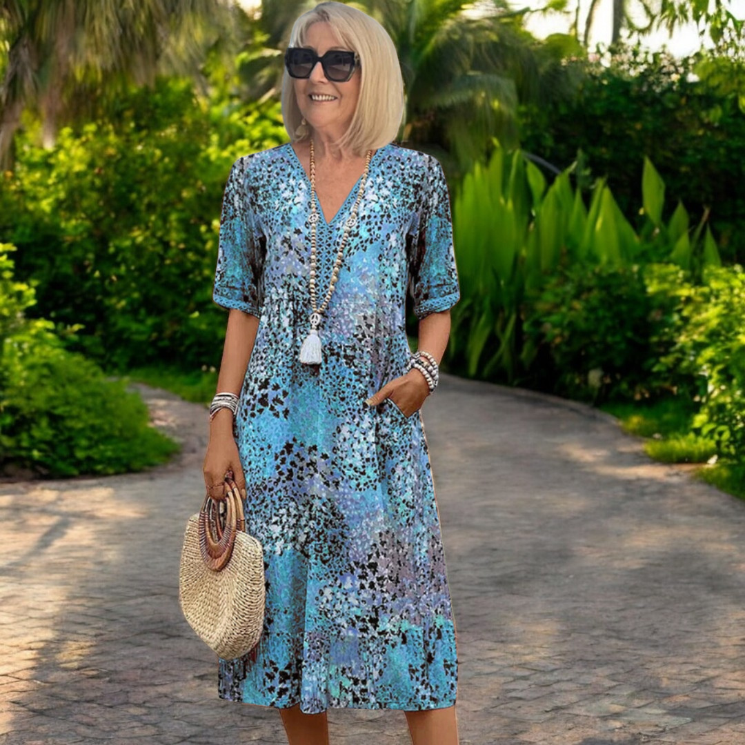 Elisete | Vestido fluido ligero con efecto favorecedor