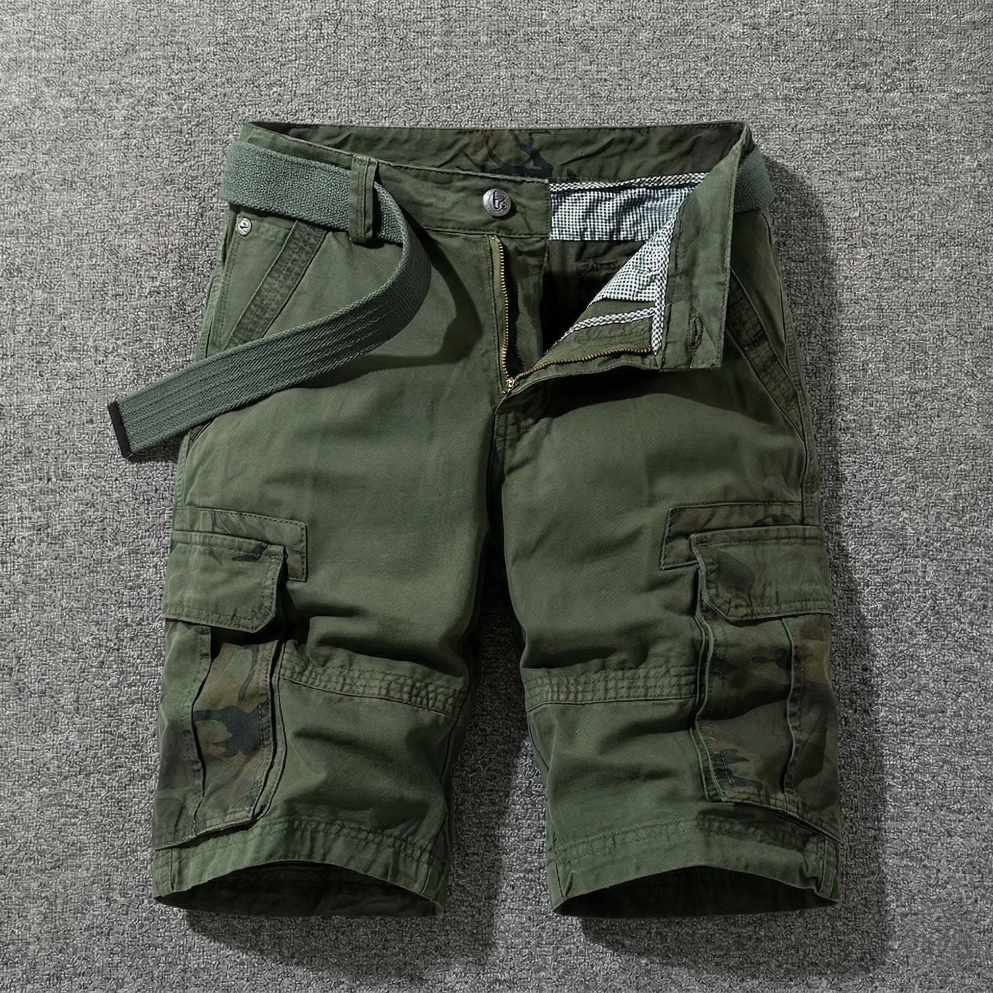 César | Pantalones Cortos Cargo Con Cinturón