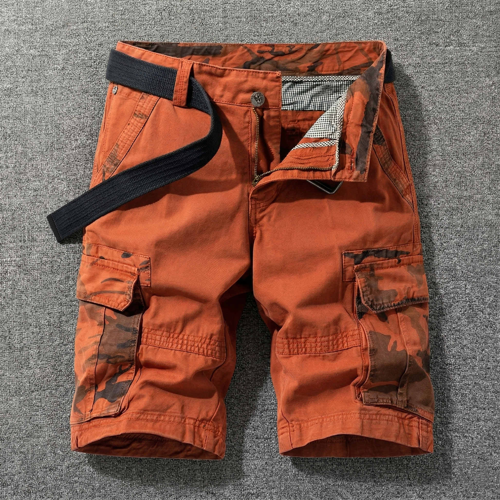 César | Pantalones Cortos Cargo Con Cinturón