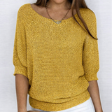 Luigia - Jersey elegante de punto trenzado