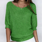 Luigia - Jersey elegante de punto trenzado
