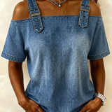 Clarinda | Camisa de Mezclilla Sin Mangas