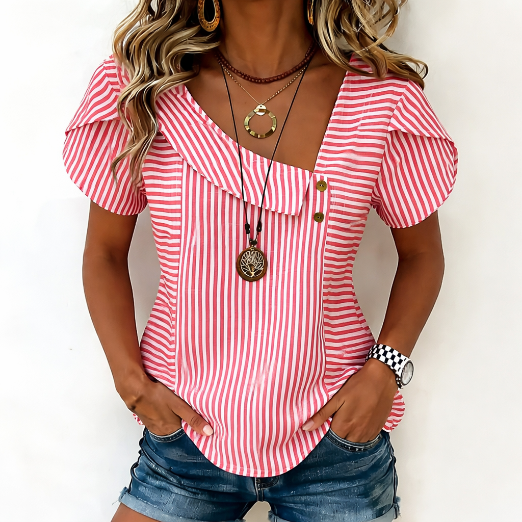 Carlina | Blusa Rayada Casual