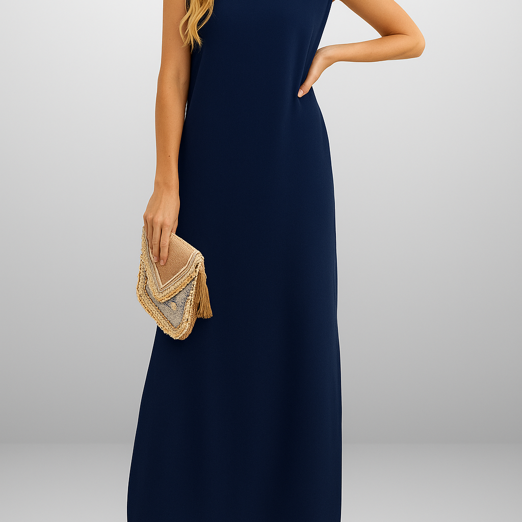 Inma | Vestido largo fluido antiarrugas