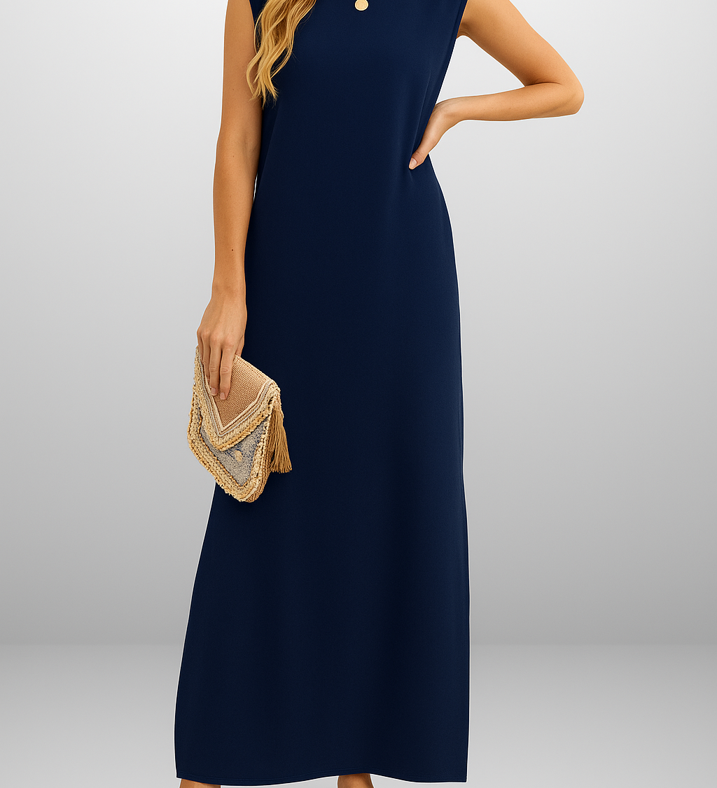 Inma | Vestido largo fluido antiarrugas