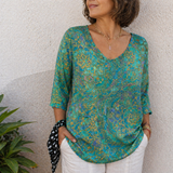 Carmenza | Suéter Casual de Arte Retro para Mujeres