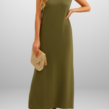 Inma | Vestido largo fluido antiarrugas