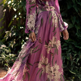 Sancha | Vestido maxi floral para mujer con escote en V y diseño cómodo