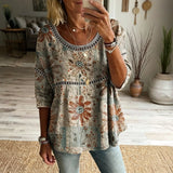 Ayelet | Blusa vintage con estampado floral