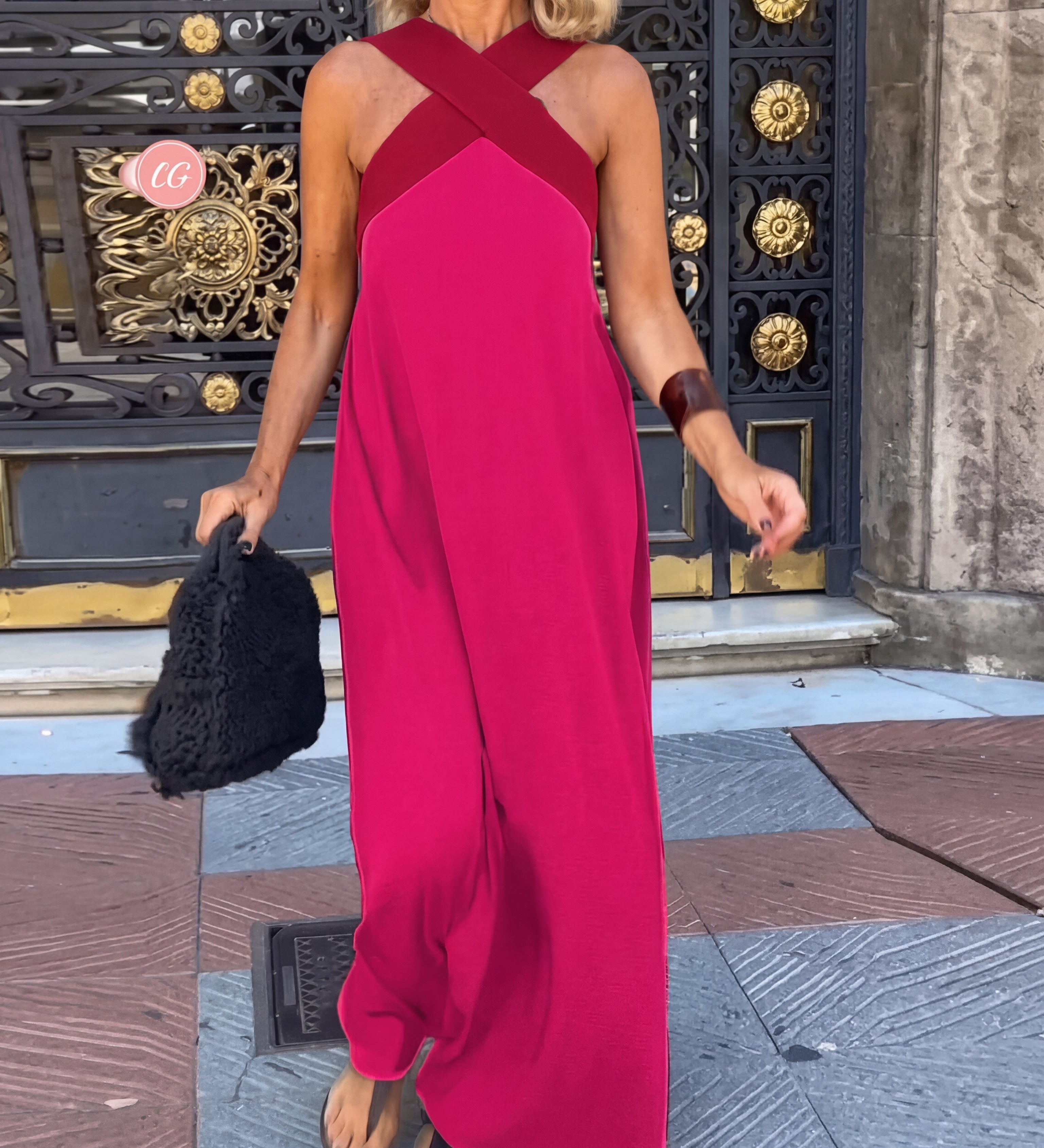 DELPHINE | VESTIDO CON CORTE CRUZADO