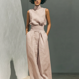 Cleopatra | Conjunto Pantalón Ancho de Algodón Para Mujer