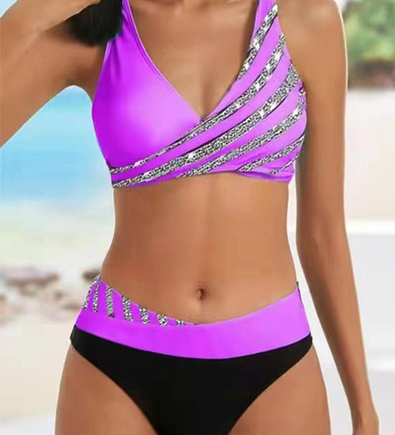 Isidora | Bikini estampado en tonos cálidos