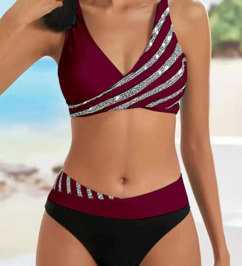 Isidora | Bikini estampado en tonos cálidos