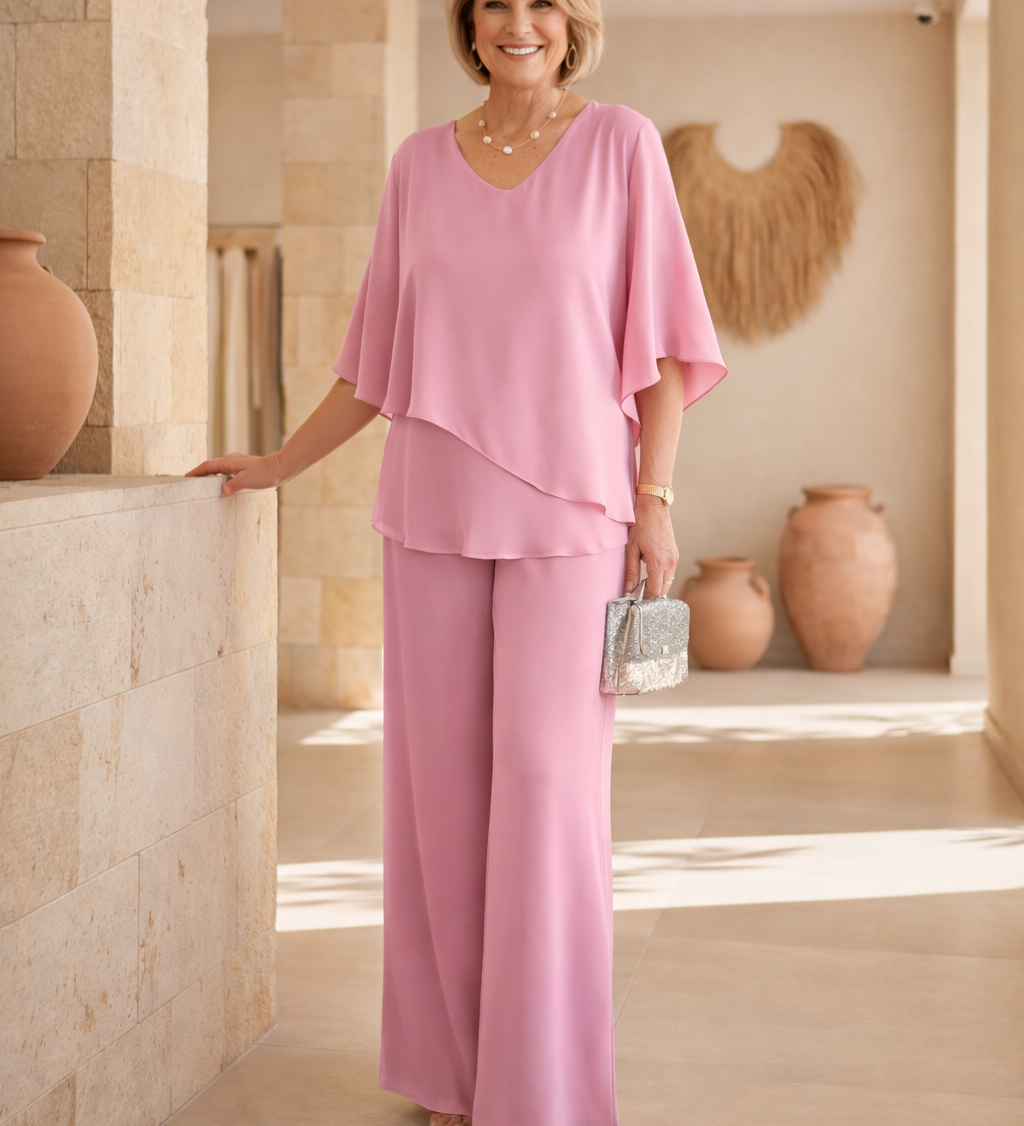 Martha | Conjunto de Pantalón Ancho sin Esfuerzo