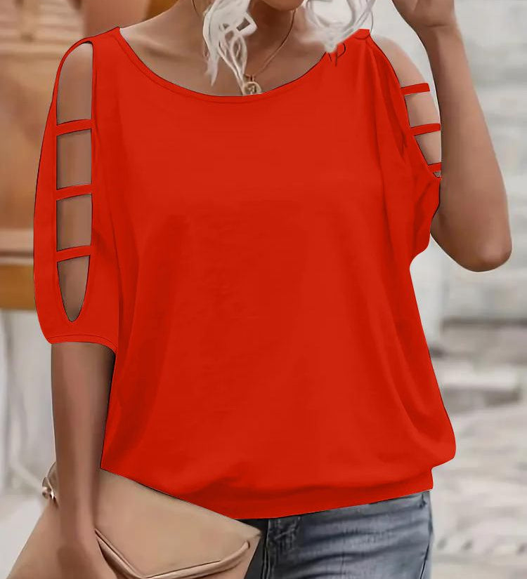 Blusa Adel con Hombros Descubiertos Blanca Elegante y Ligera
