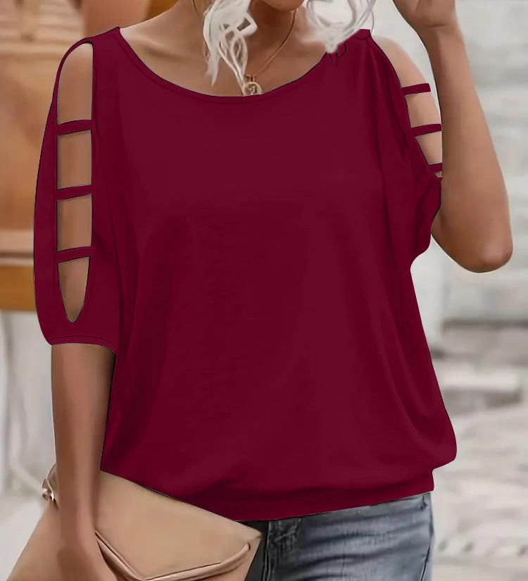Blusa Adel con Hombros Descubiertos Blanca Elegante y Ligera
