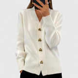 Suéter de punto elegante con botones