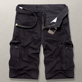 Shorts cargo clásicos de algodón para hombre