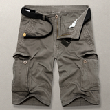 Shorts cargo clásicos de algodón para hombre