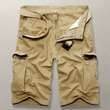 Shorts cargo clásicos de algodón para hombre