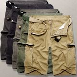 Shorts cargo clásicos de algodón para hombre
