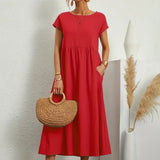 Gabrielle™ — Vestido midi fluido de elegancia atemporal