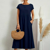Gabrielle™ — Vestido midi fluido de elegancia atemporal
