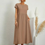 Gabrielle™ — Vestido midi fluido de elegancia atemporal