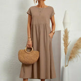 Gabrielle™ — Vestido midi fluido de elegancia atemporal