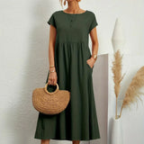 Gabrielle™ — Vestido midi fluido de elegancia atemporal