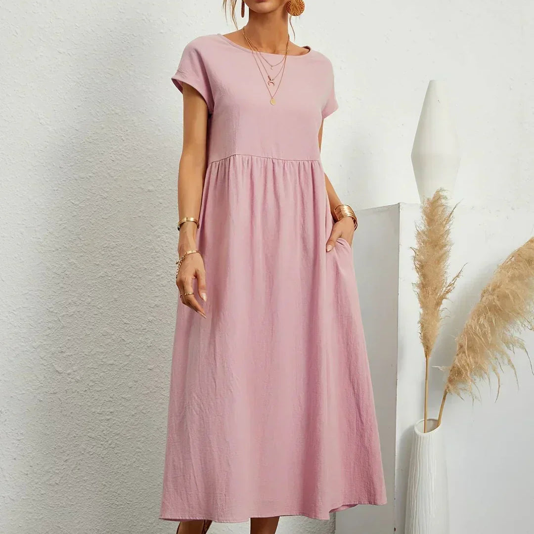 Gabrielle™ — Vestido midi fluido de elegancia atemporal