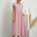 Gabrielle™ — Vestido midi fluido de elegancia atemporal