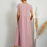 Gabrielle™ — Vestido midi fluido de elegancia atemporal