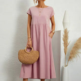 Gabrielle™ — Vestido midi fluido de elegancia atemporal