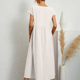 Gabrielle™ — Vestido midi fluido de elegancia atemporal