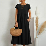 Gabrielle™ — Vestido midi fluido de elegancia atemporal