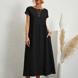 Gabrielle™ — Vestido midi fluido de elegancia atemporal