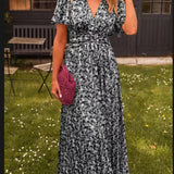 Dianne | Vestido largo fluido con flores