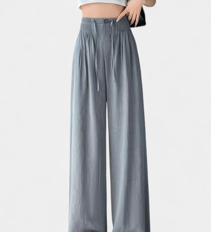 Ilyana | Pantalones de Cintura Alta y Pierna Ancha