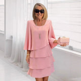 Gilda | Vestido midi elegante con volantes
