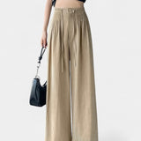 Ilyana | Pantalones de Cintura Alta y Pierna Ancha
