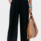 Lexia | Pantalón de Algodón y Lino con Corte Fluido y Elegancia Natural