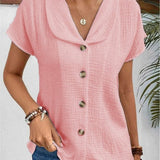 Ellen | Blusa Elegante con Cuello y Botones