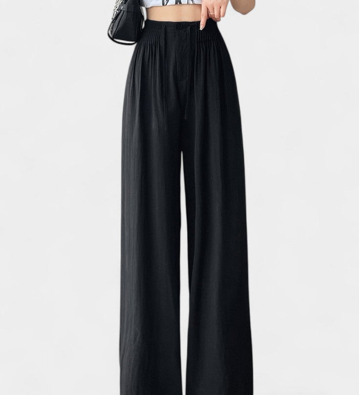 Ilyana | Pantalones de Cintura Alta y Pierna Ancha